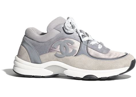 grey chanel runners|Chanel trainers shoes.